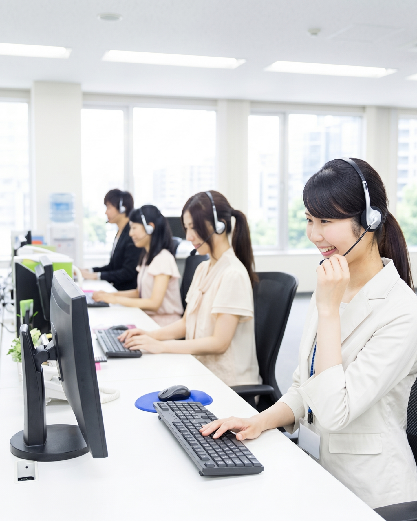 株式会社そっから クリニック専門電話代行サービスの女性スタッフによる丁寧な電話応対